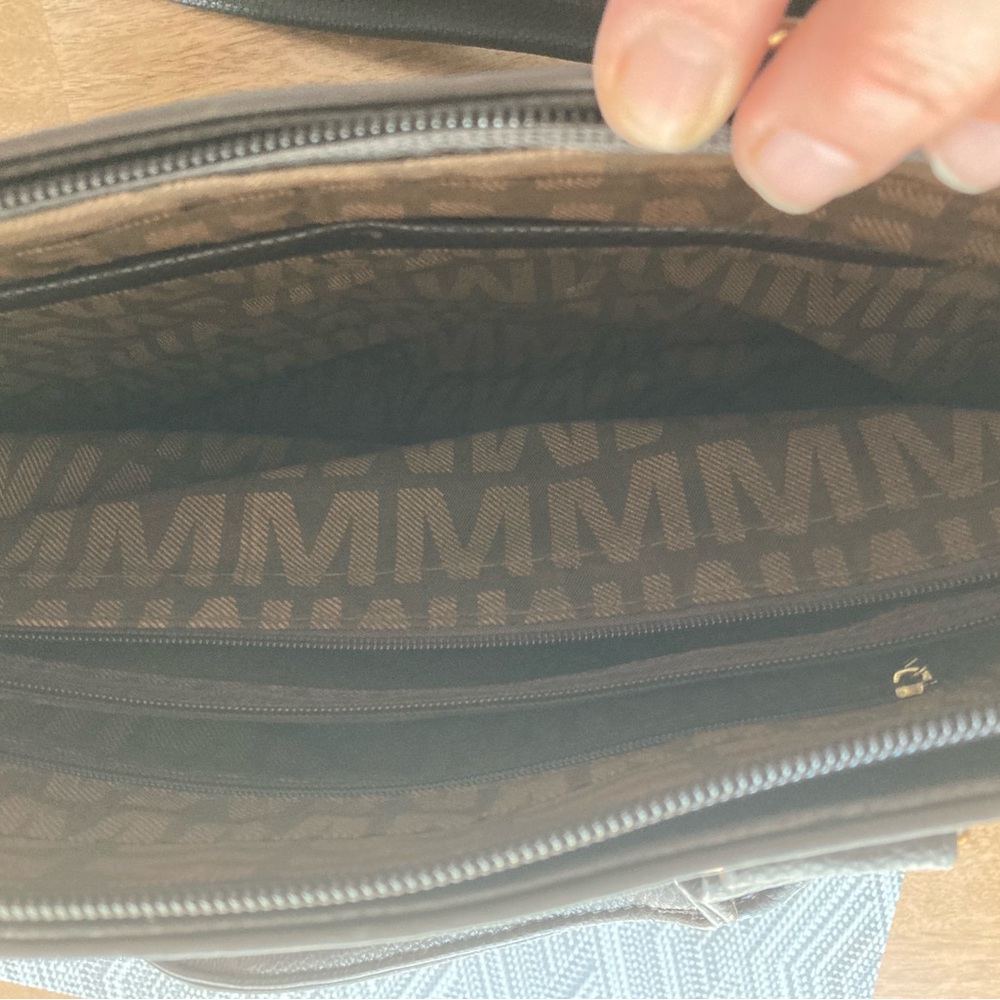 Milan Brown Tote Bag. 15” x 10”. Never used - Picture 5 of 12